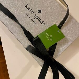 NWT Kate Spade Black Bow Belt With Kate Spade Box
